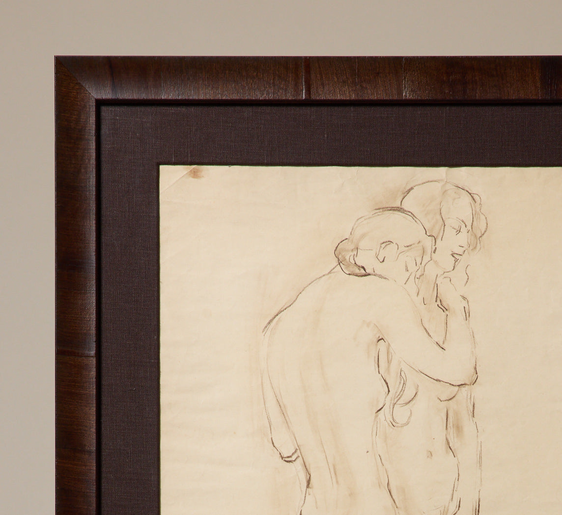 NUDE FIGURE DRAWING BY ROBERT PHILIPPI (1877-1959), C. 1925