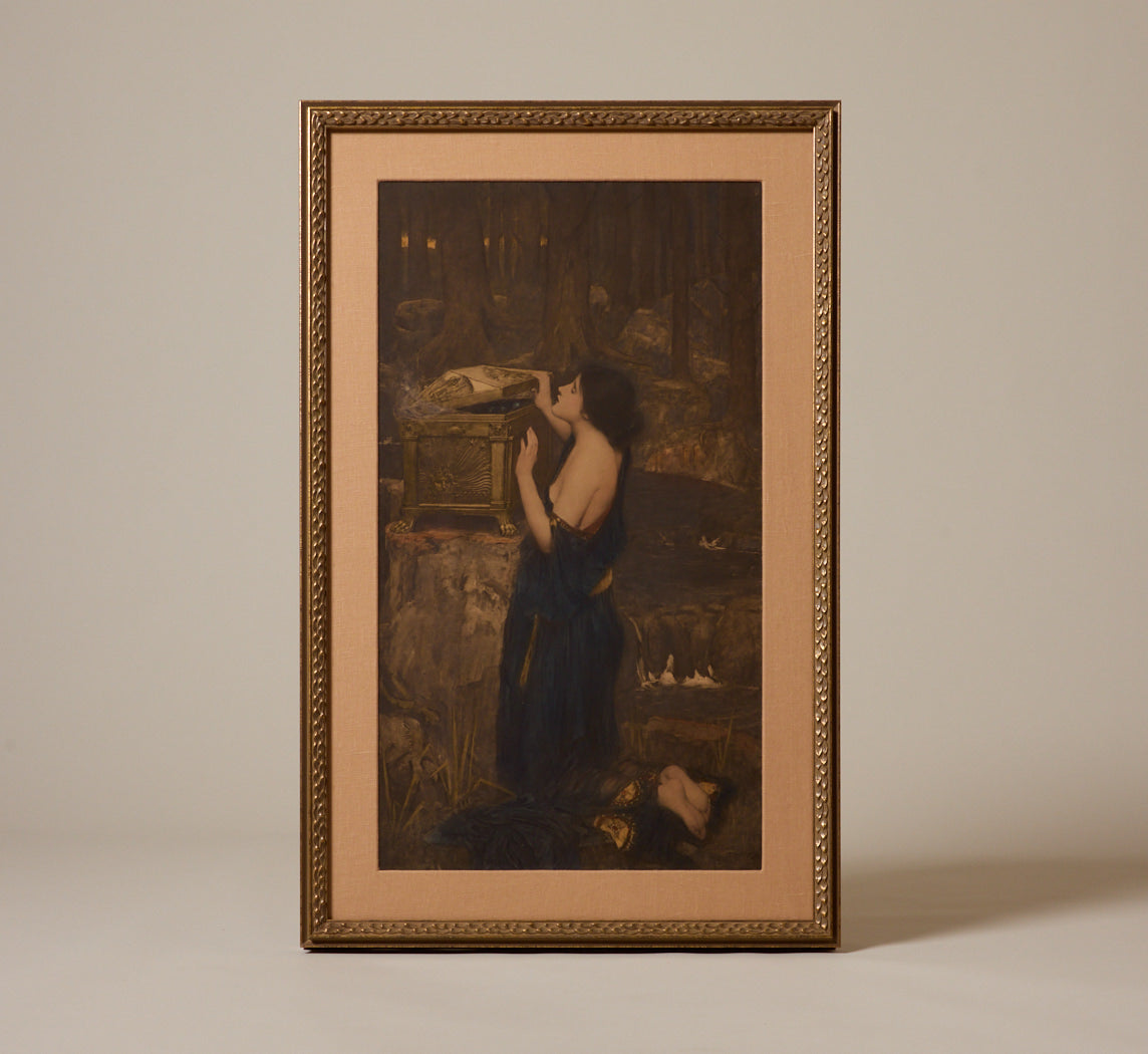 "PANDORA" PRINT AFTER JOHN WILLIAM WATERHOUSE  (1849–1917)