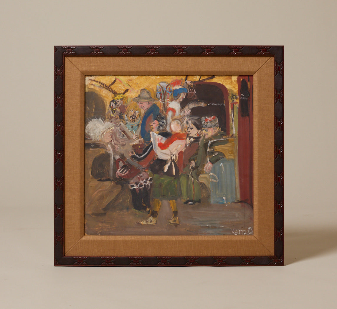 LATE 19TH CENTURY SOVIET BOHEMIAN SUBWAY SCENE