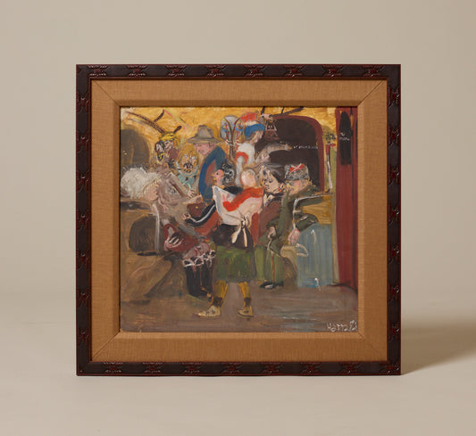 LATE 19TH CENTURY SOVIET BOHEMIAN SUBWAY SCENE