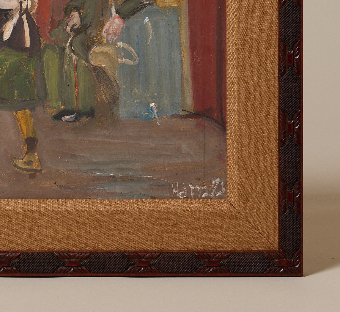 LATE 19TH CENTURY SOVIET BOHEMIAN SUBWAY SCENE