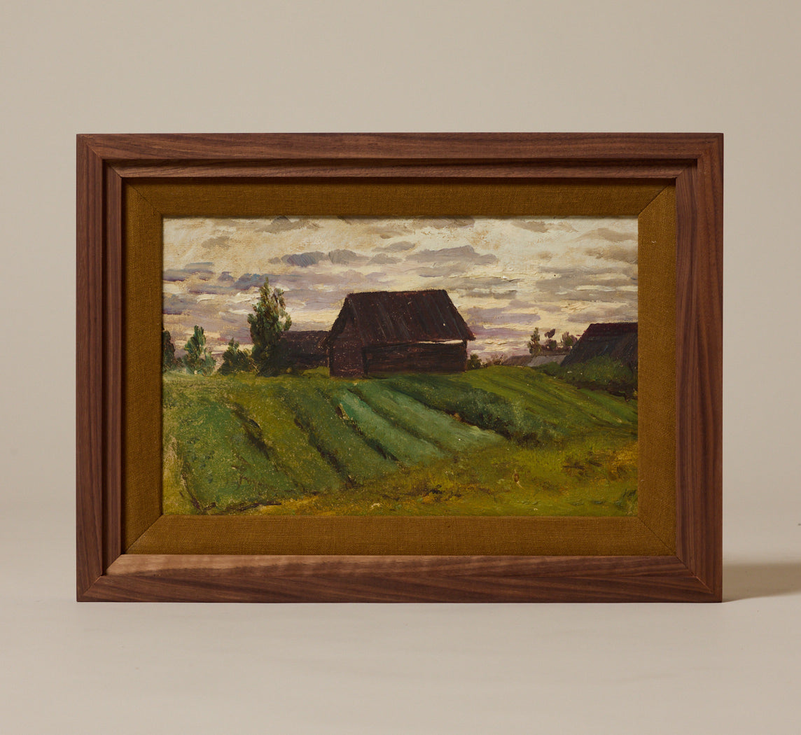 EARLY 20TH CENTURY UKRAINIAN VILLAGE LANDSCAPE