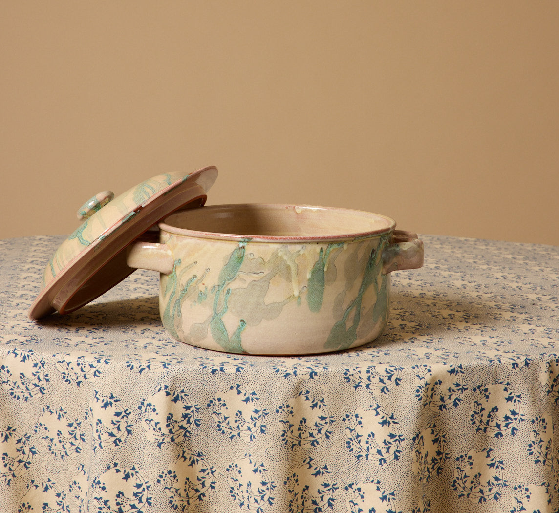 CASSEROLE DISH BY IL BUCO VITA IN ETRUSCA VERDE