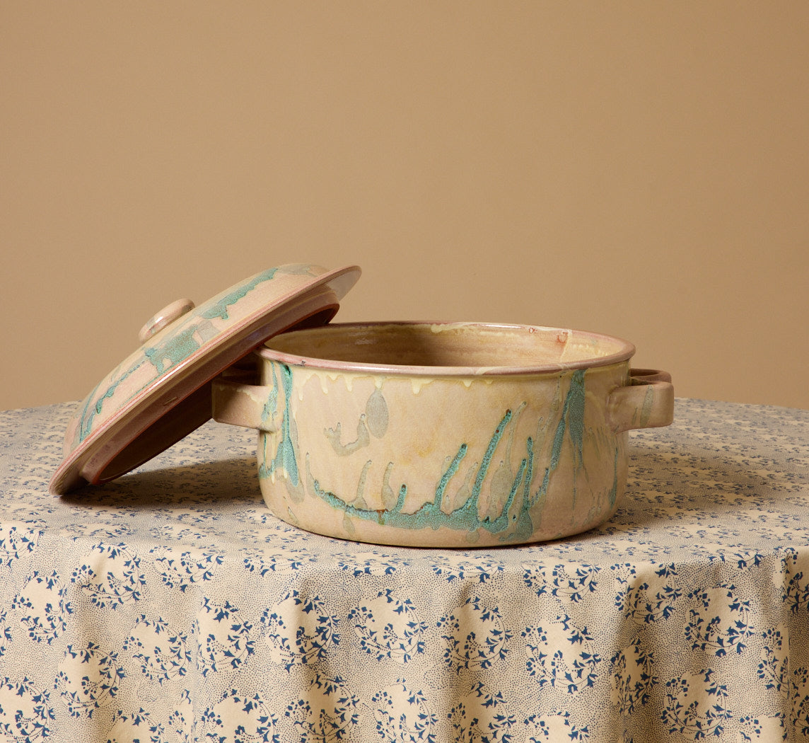 CASSEROLE DISH BY IL BUCO VITA IN ETRUSCA VERDE