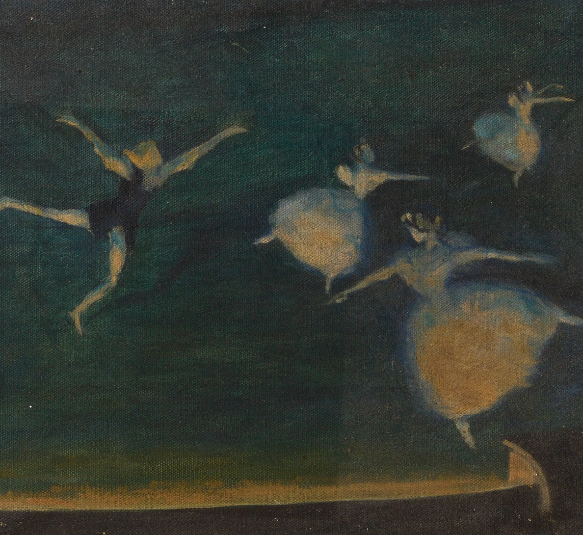 EARLY 20TH CENTURY FRENCH "GRAND JETÉ AU BALLET" ATTR. TO JEAN BERAUD (1849-1935)