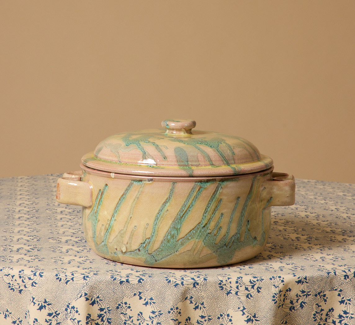 CASSEROLE DISH BY IL BUCO VITA IN ETRUSCA VERDE