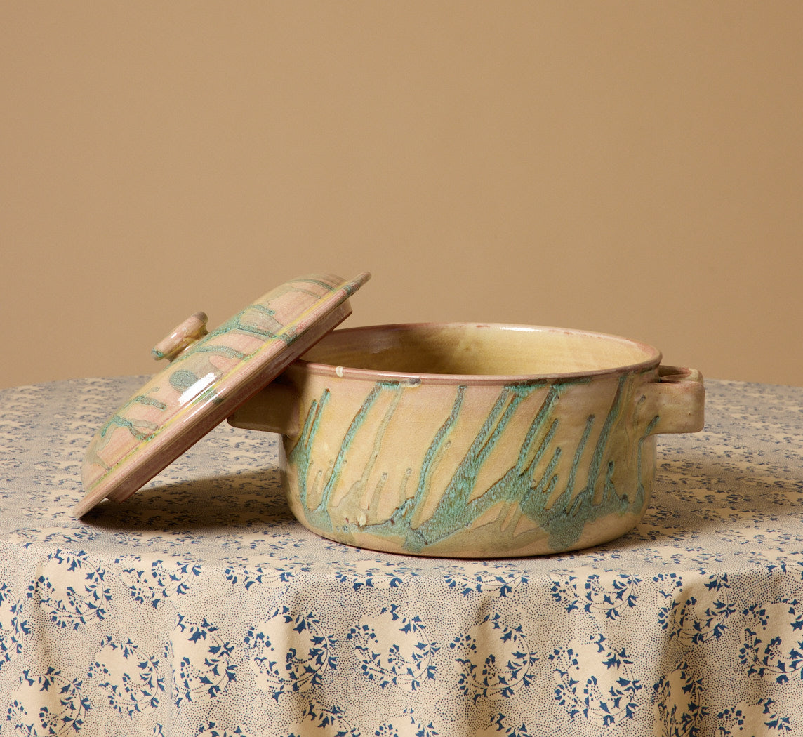 CASSEROLE DISH BY IL BUCO VITA IN ETRUSCA VERDE
