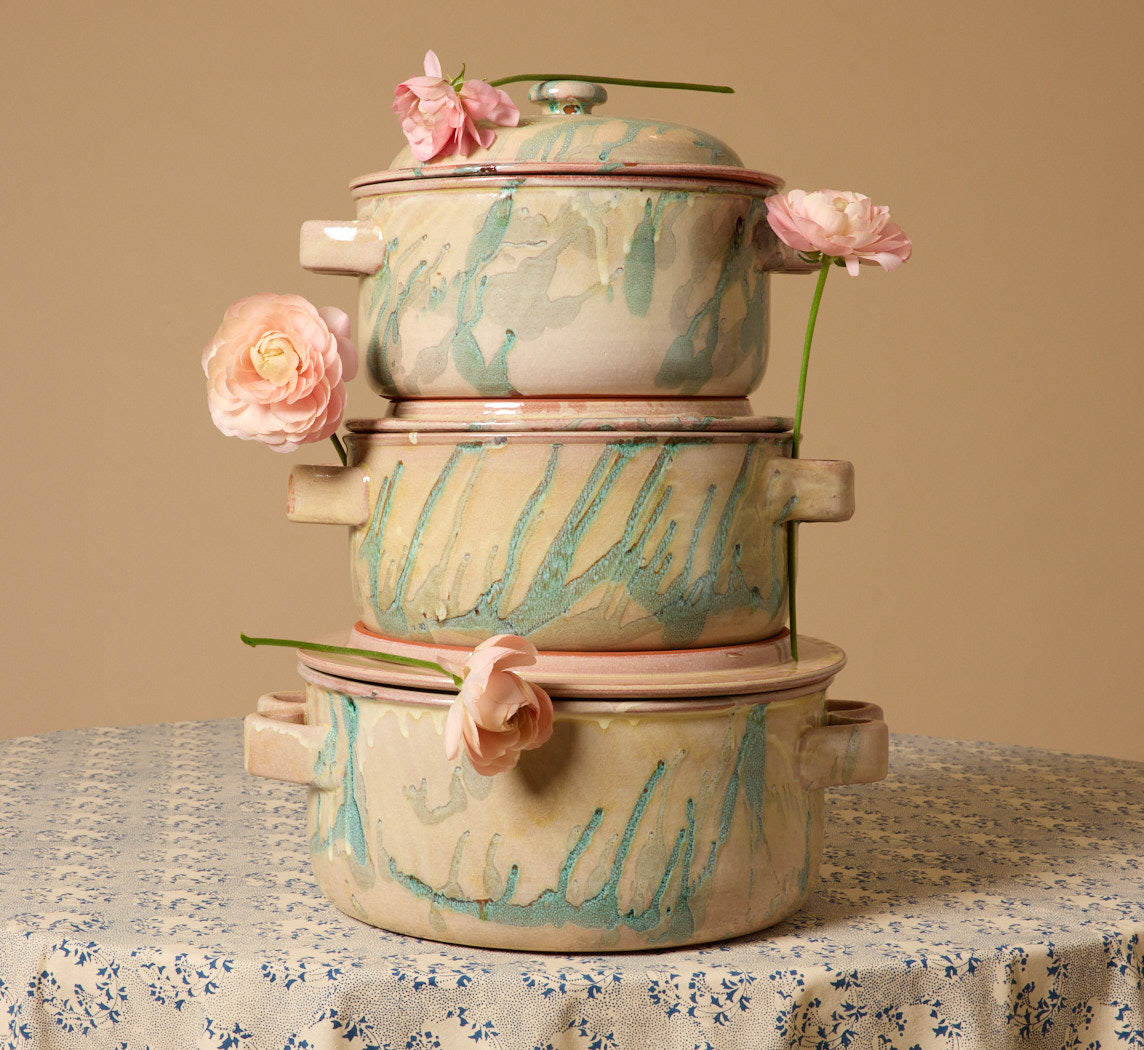 CASSEROLE DISH BY IL BUCO VITA IN ETRUSCA VERDE