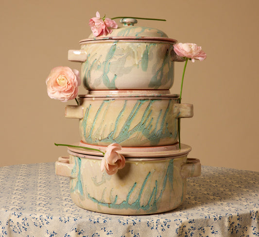 CASSEROLE DISH BY IL BUCO VITA IN ETRUSCA VERDE
