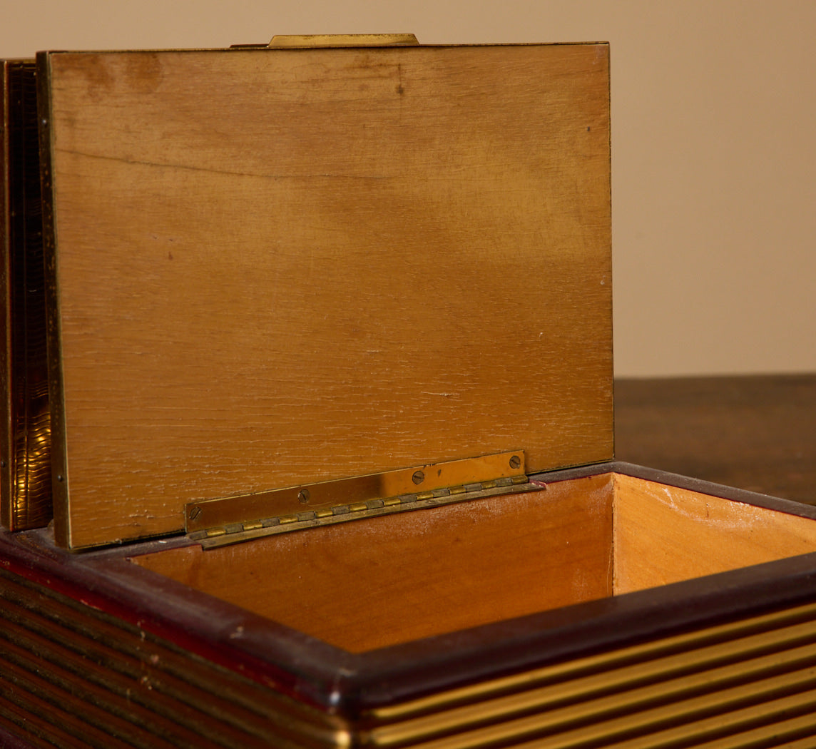 1950S ITALIAN BRASS CIGARETTE BOX
