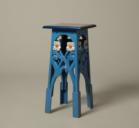 ART NOUVEAU SIDE TABLE WITH FLOWERS