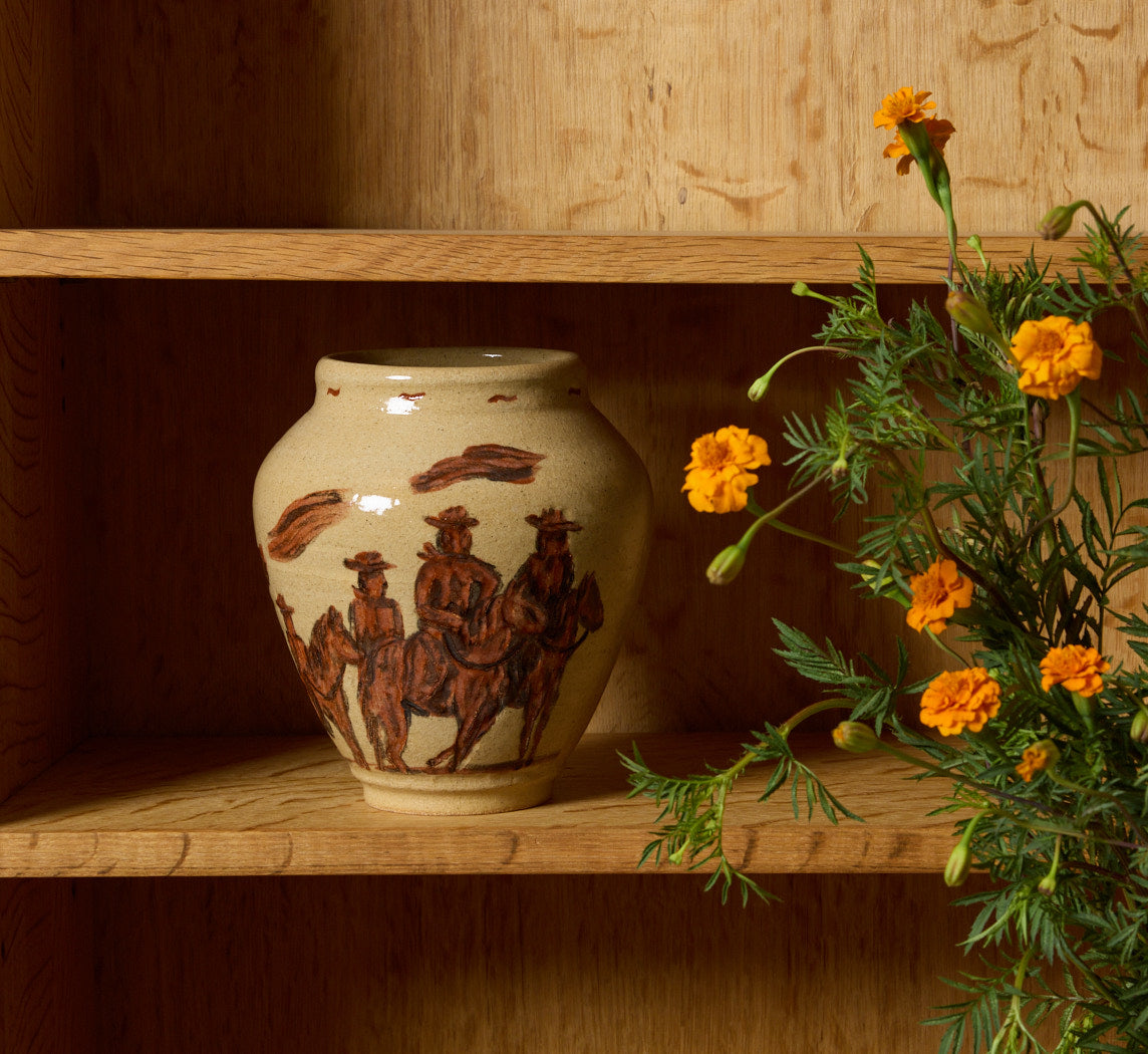 SPAGHETTI WESTERN VASE BY DANNY D'S MUDSHOP