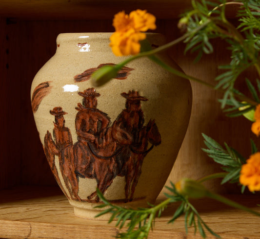 SPAGHETTI WESTERN VASE BY DANNY D'S MUDSHOP