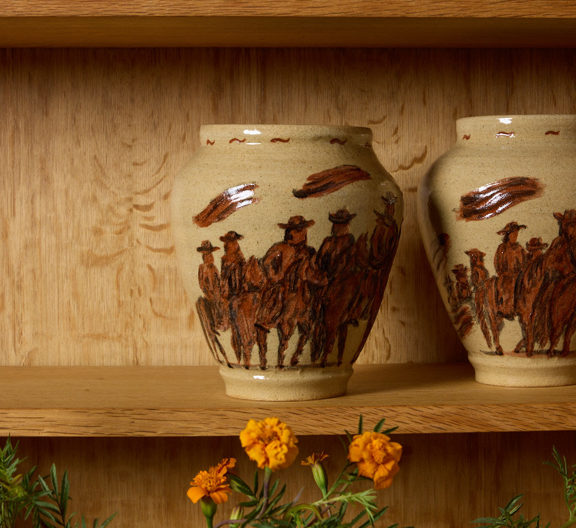 SPAGHETTI WESTERN VASE BY DANNY D'S MUDSHOP