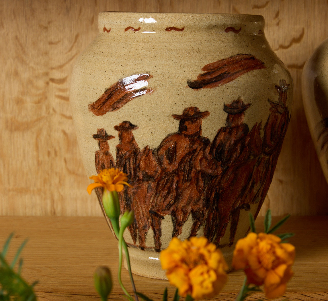 SPAGHETTI WESTERN VASE BY DANNY D'S MUDSHOP