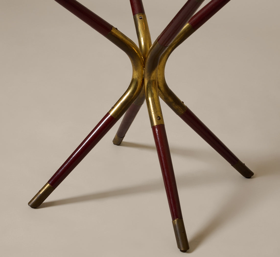 MIDCENTURY ITALIAN GLASS COFFEE TABLE ATTR. TO CESARE LACCA
