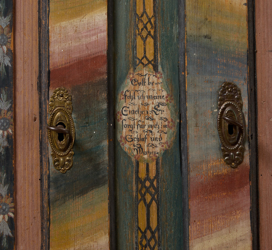 19TH CENTURY SCANDINAVIAN PAINTED CANOPY BED
