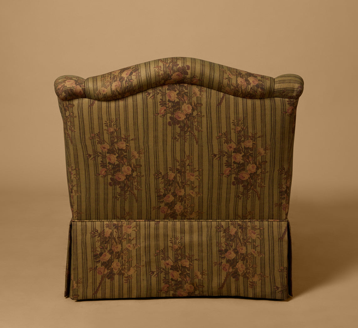 VINTAGE ARMCHAIR IN PIERCE & WARD LADY MADONNA WITH SKIRT