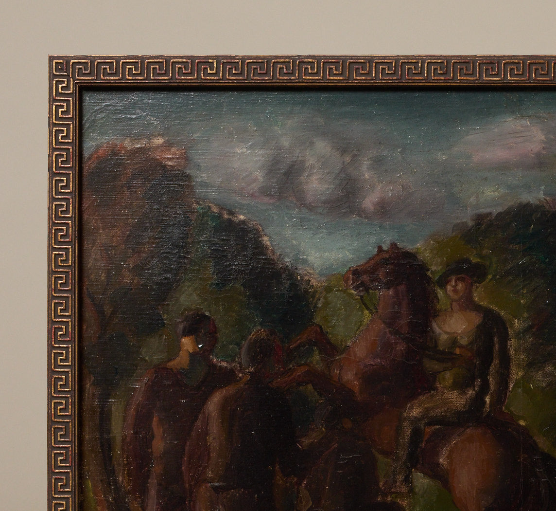 EARLY 20TH CENTURY FRENCH CLASSICAL SCENE