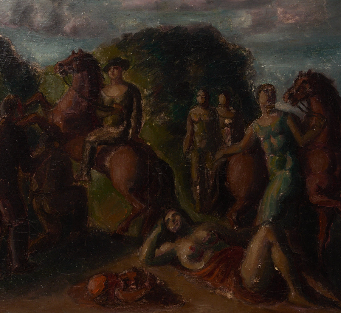 EARLY 20TH CENTURY FRENCH CLASSICAL SCENE