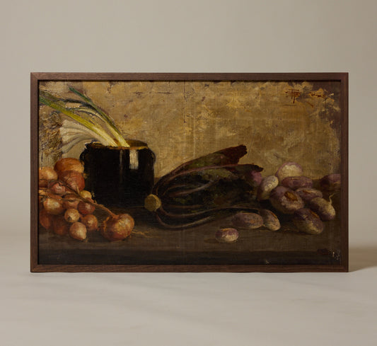 EARLY 20TH CENTURY ITALIAN  STILL LIFE WITH ALLIUM