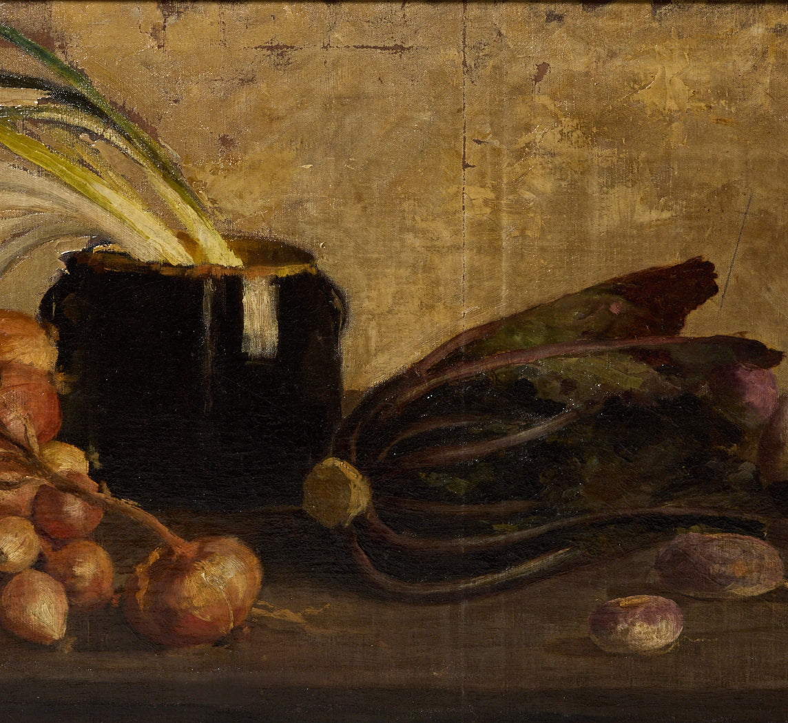 EARLY 20TH CENTURY ITALIAN  STILL LIFE WITH ALLIUM