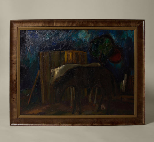 MID-CENTURY DUTCH SCHOOL STABLE SCENE