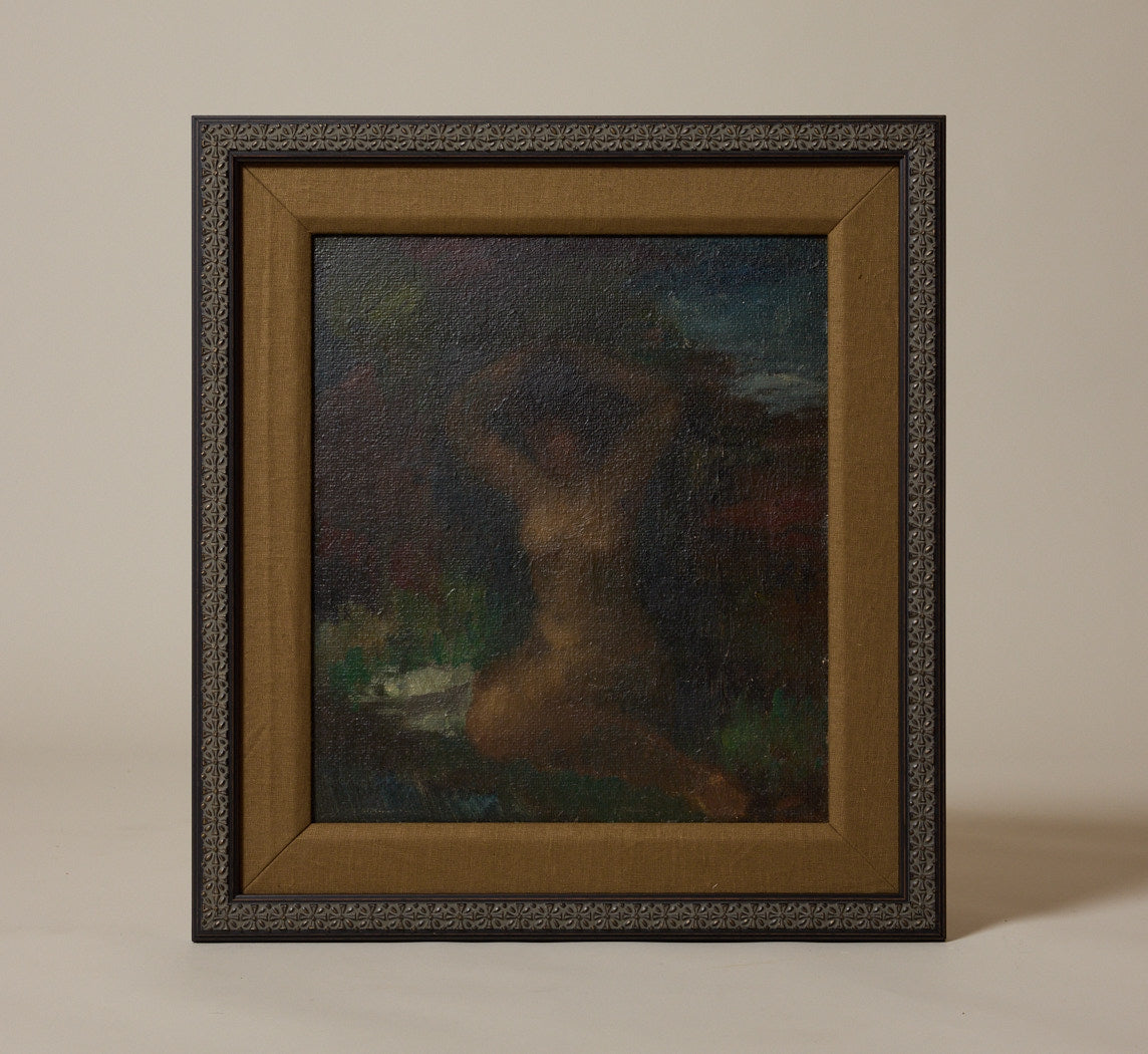 1940S IMPRESSIONIST "SEATED NUDE LADY" BY TOON KEDLER (1894-1973), SIGNED