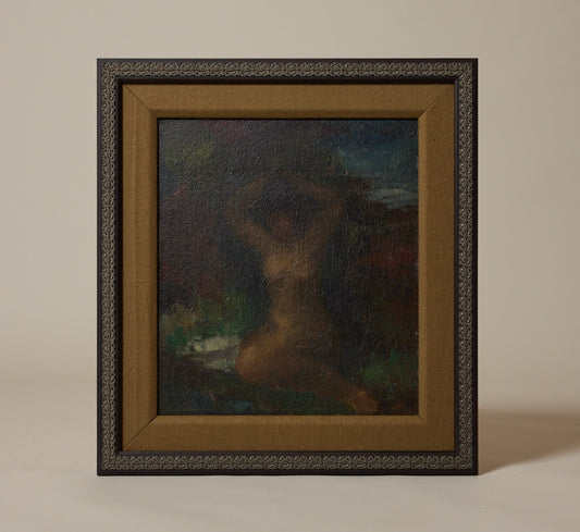 1940S IMPRESSIONIST "SEATED NUDE LADY" BY TOON KEDLER (1894-1973), SIGNED