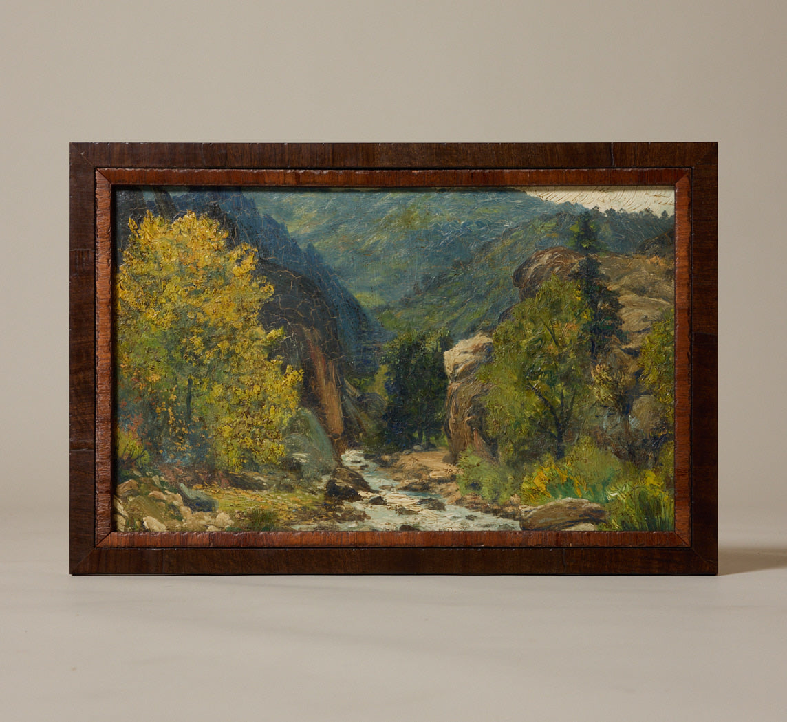 1920S AMERICAN RIVER LANDSCAPE