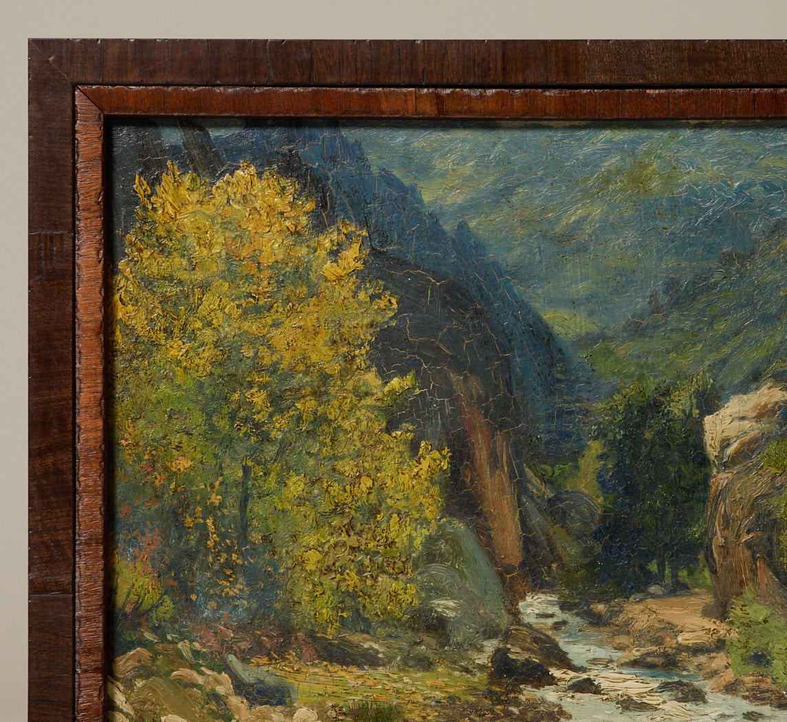 1920S AMERICAN RIVER LANDSCAPE