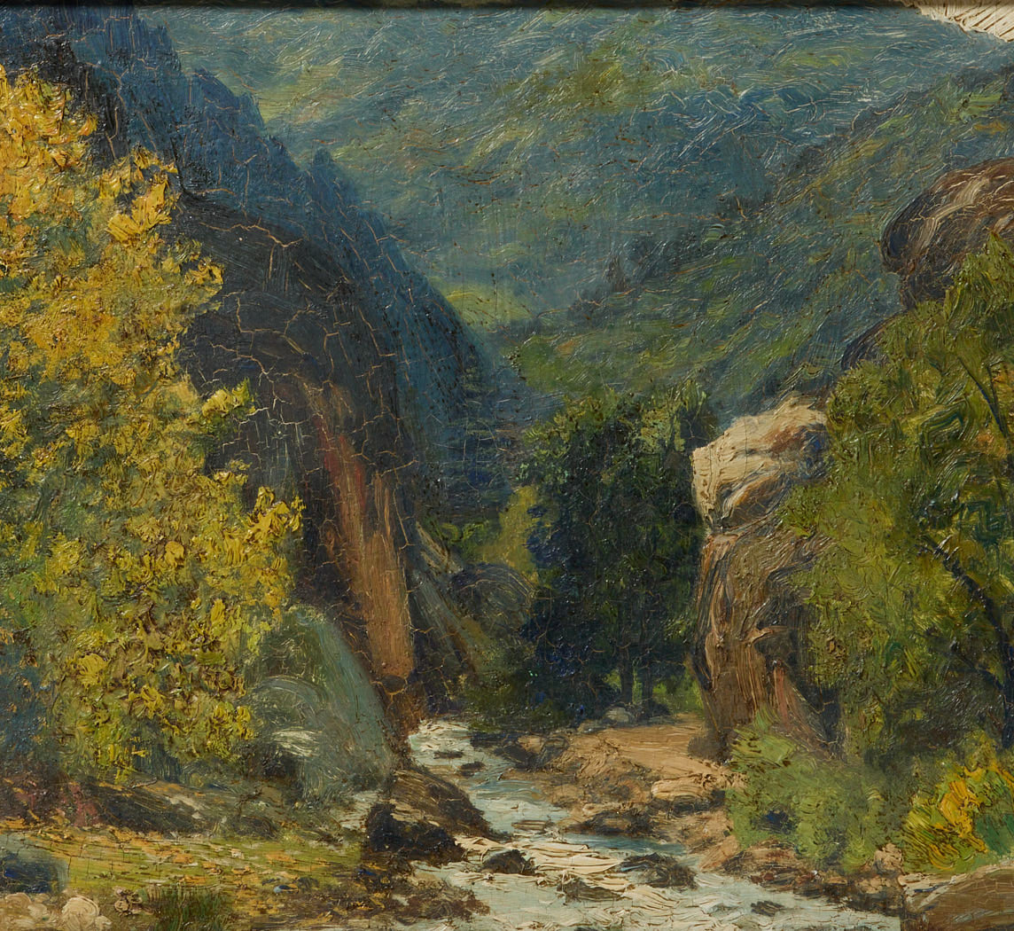 1920S AMERICAN RIVER LANDSCAPE