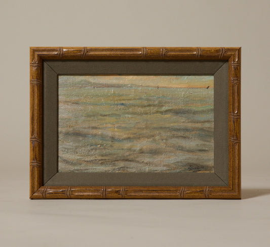 19TH CENTURY ITALIAN IMPRESSIONIST SEASCAPE