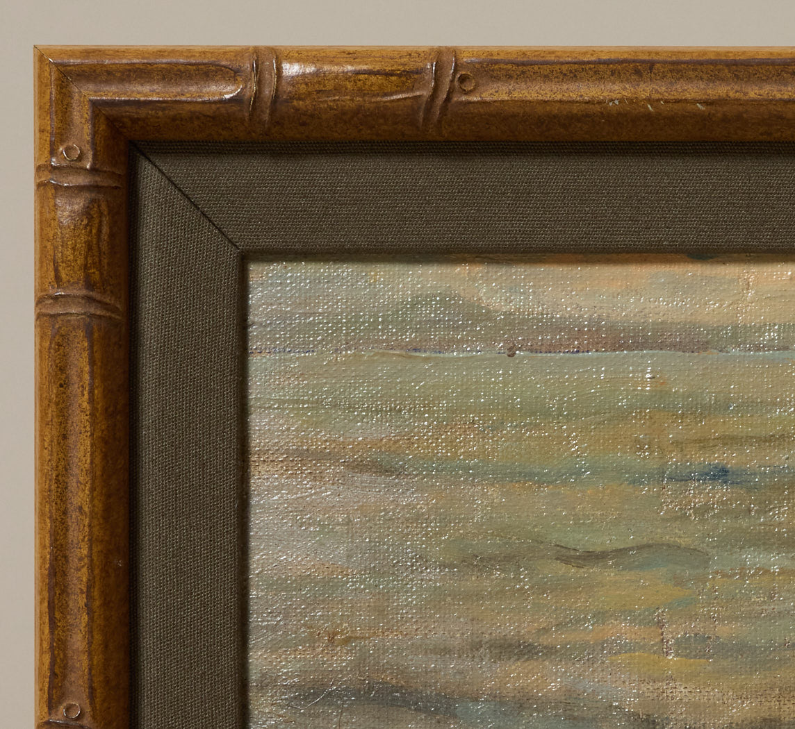 19TH CENTURY ITALIAN IMPRESSIONIST SEASCAPE