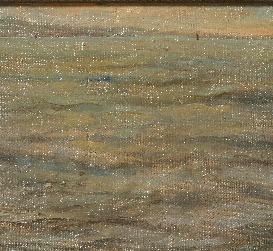 19TH CENTURY ITALIAN IMPRESSIONIST SEASCAPE