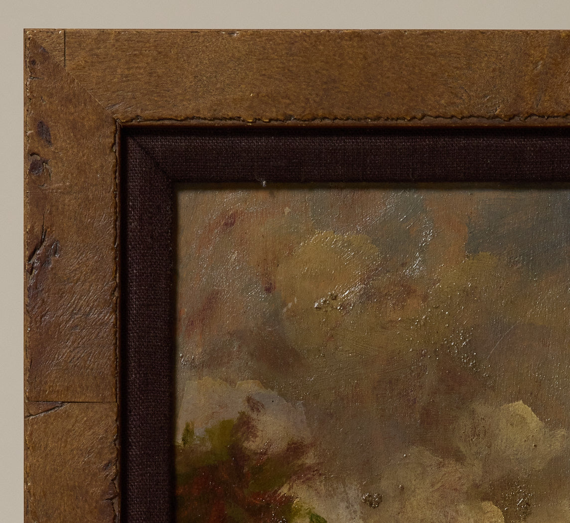 EARLY 20TH CENTURY ROMAN COUNTRYSIDE LANDSCAPE BY FILIBERTO PETITI (1845 - 1924)