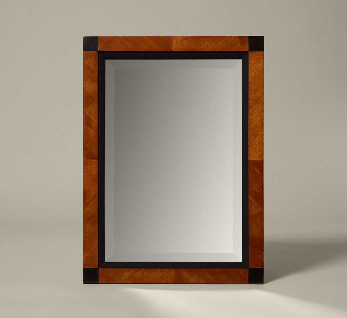 1960S ITALIAN BIEDERMEIER STYLE CHERRY WOOD MIRROR