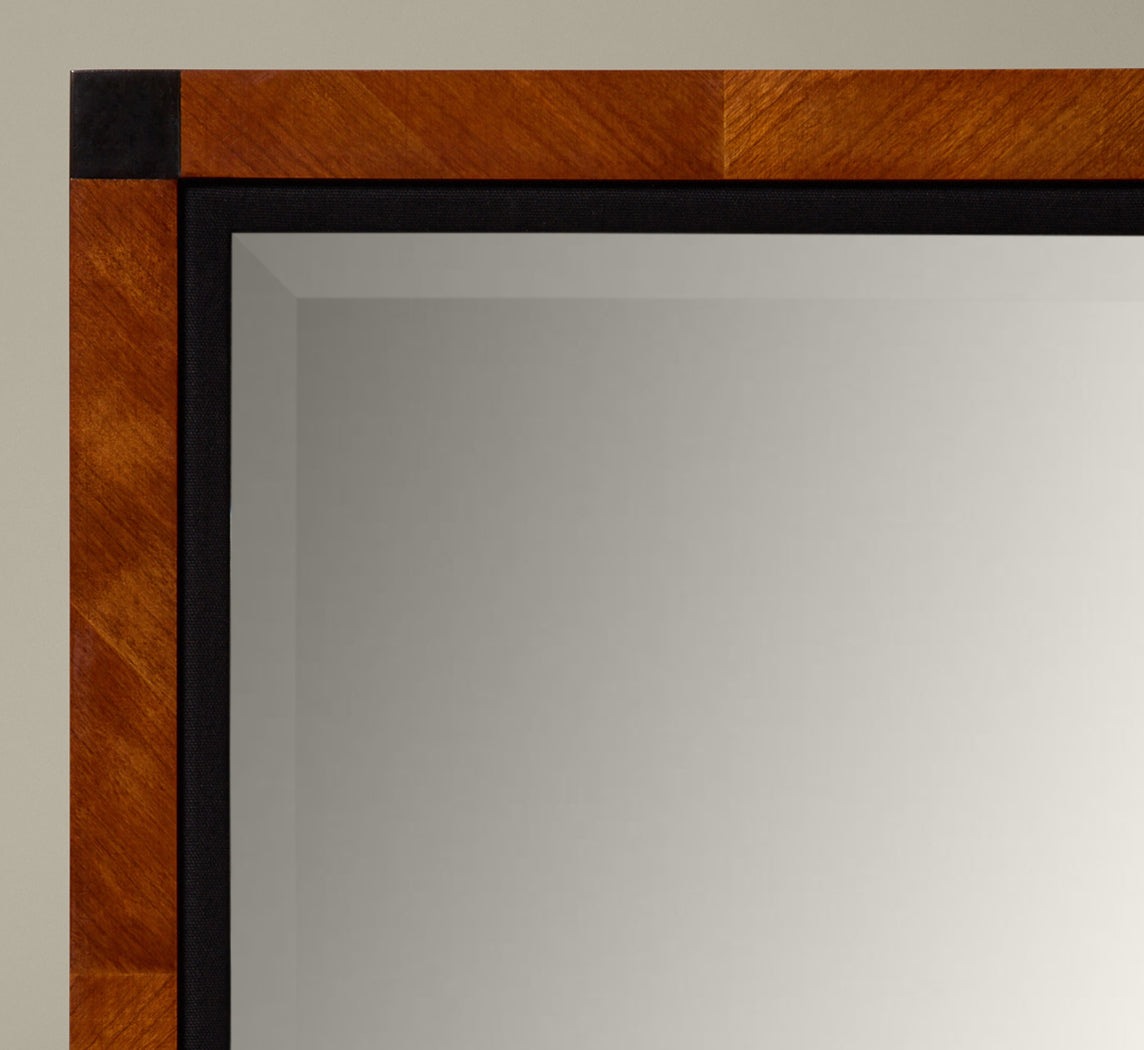 1960S ITALIAN BIEDERMEIER STYLE CHERRY WOOD MIRROR