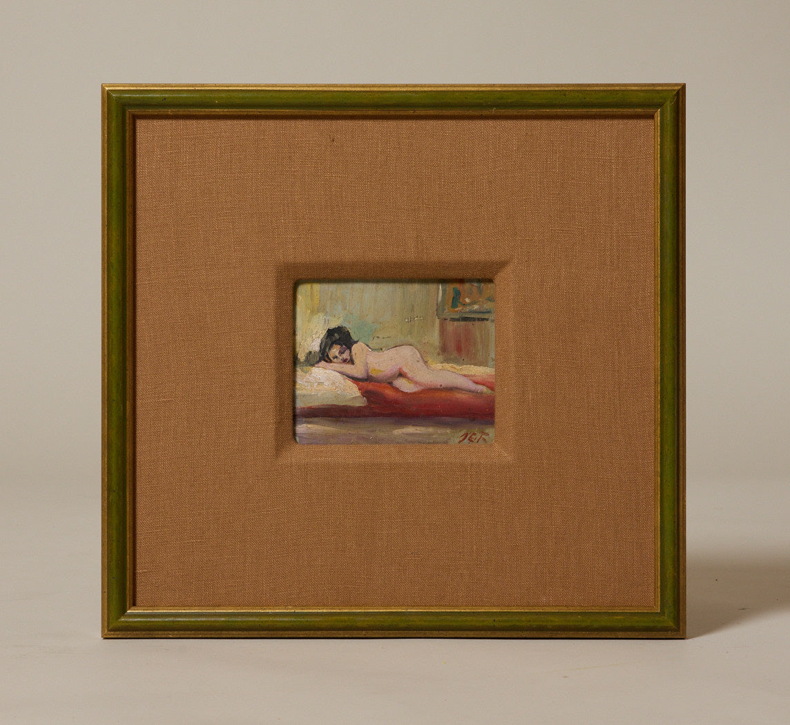 EARLY 20TH CENTURY FRENCH SCHOOL IMPRESSIONIST FEMALE NUDE STUDY IV