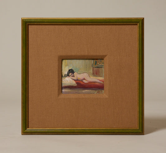 EARLY 20TH CENTURY FRENCH SCHOOL IMPRESSIONIST FEMALE NUDE STUDY IV