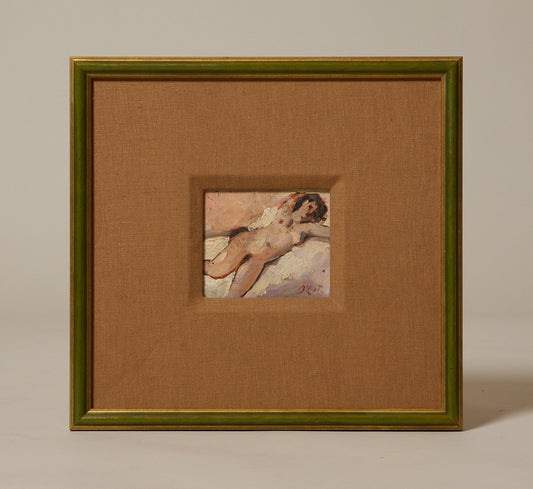 EARLY 20TH CENTURY FRENCH SCHOOL IMPRESSIONIST FEMALE NUDE STUDY V
