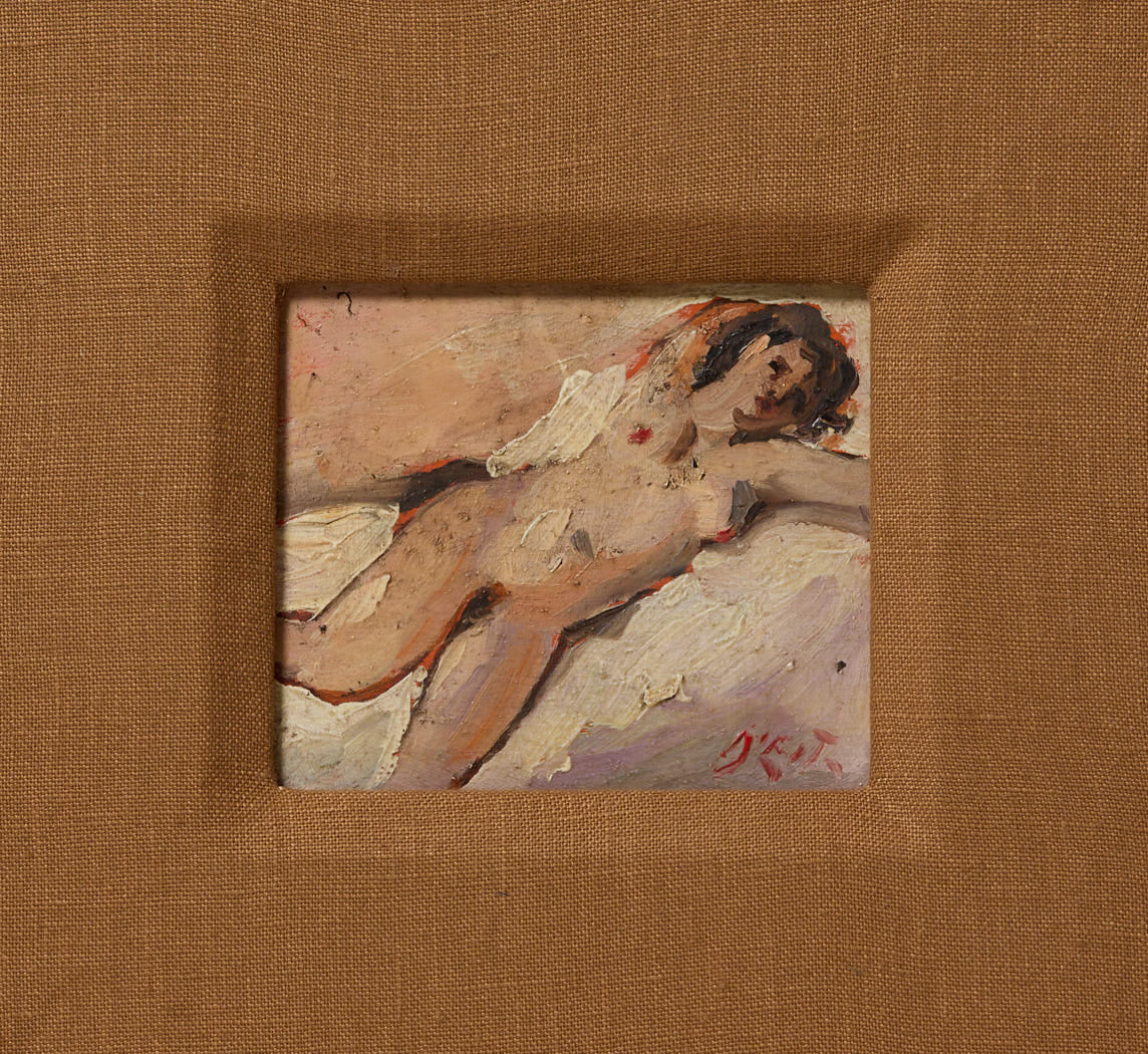 EARLY 20TH CENTURY FRENCH SCHOOL IMPRESSIONIST FEMALE NUDE STUDY V