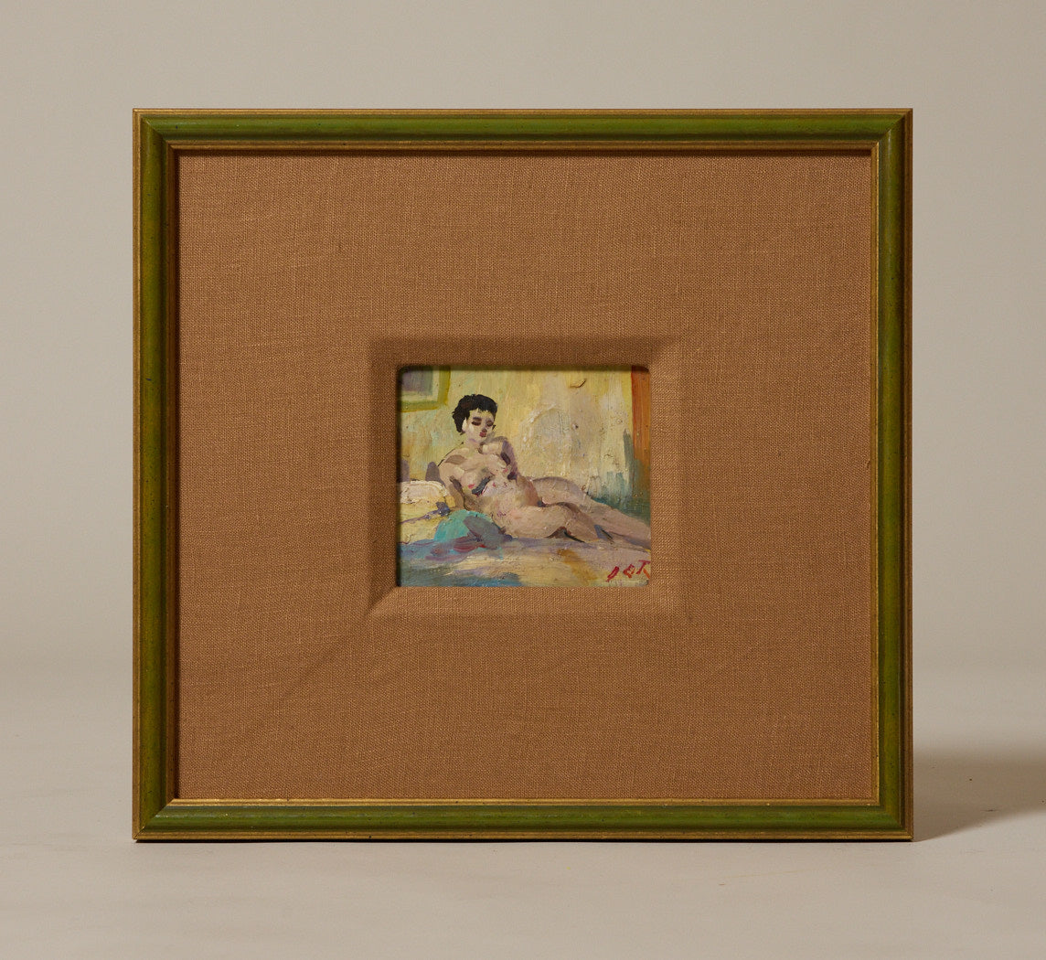 EARLY 20TH CENTURY FRENCH SCHOOL IMPRESSIONIST FEMALE NUDE STUDY I