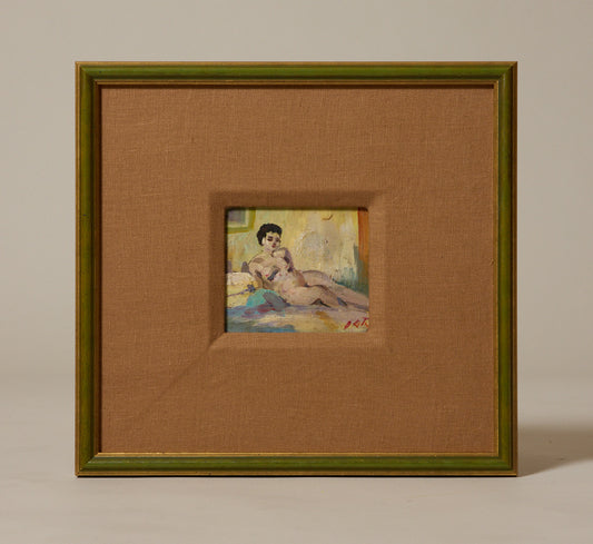 EARLY 20TH CENTURY FRENCH SCHOOL IMPRESSIONIST FEMALE NUDE STUDY I