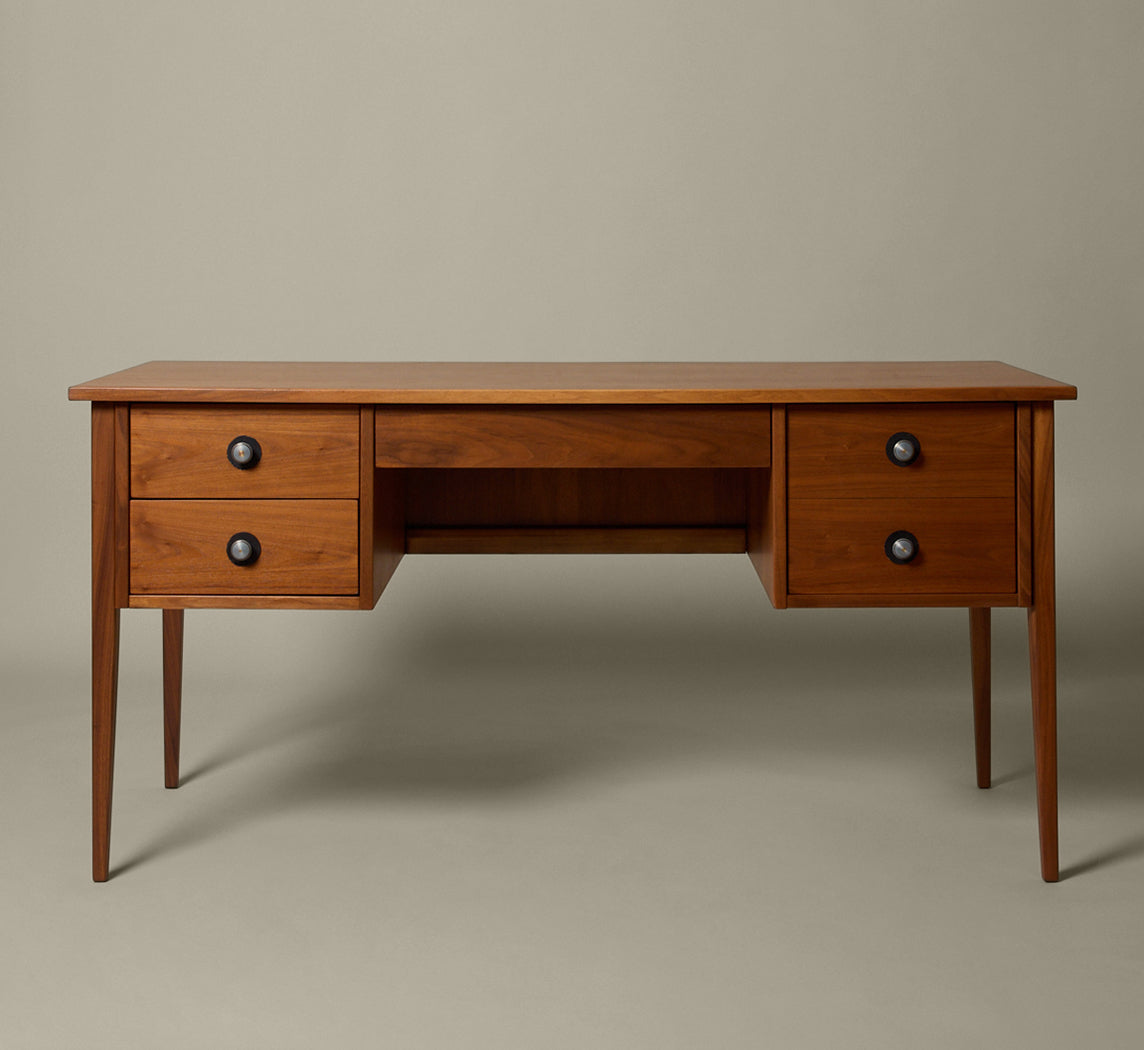 1960S FOUNDERS WALNUT DESK