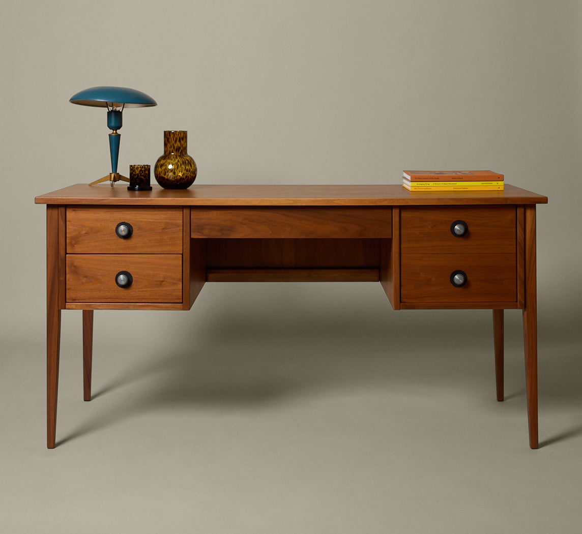 1960S FOUNDERS WALNUT DESK