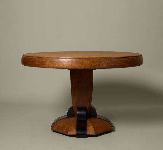 1920S AMSTERDAM SCHOOL DINING TABLE BY PAUL BROMBERG FOR PANDER