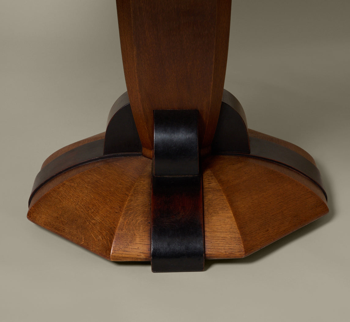 1920S AMSTERDAM SCHOOL DINING TABLE BY PAUL BROMBERG FOR PANDER