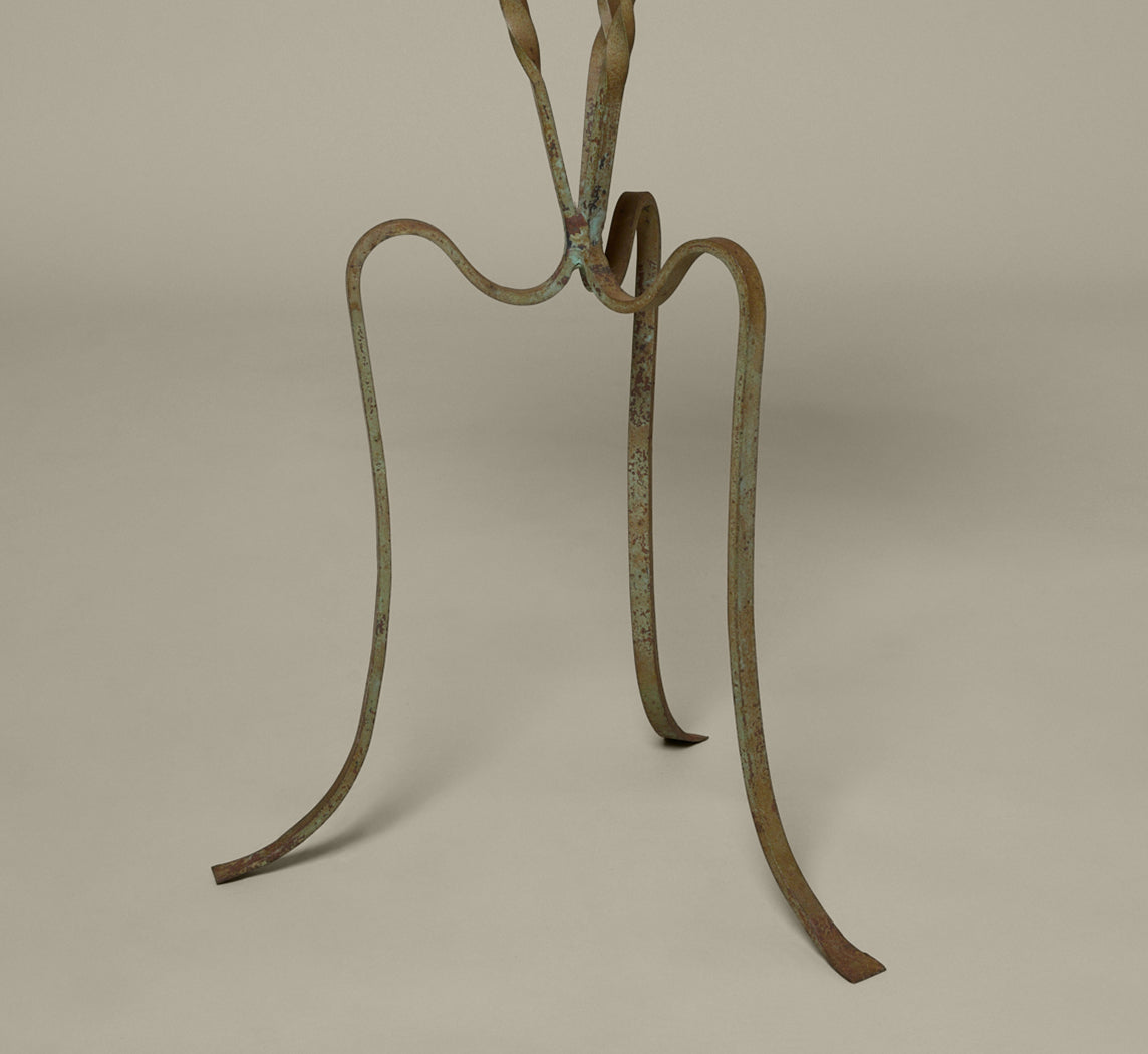 PAIR OF VINTAGE FRENCH TILE  PATIO TABLES