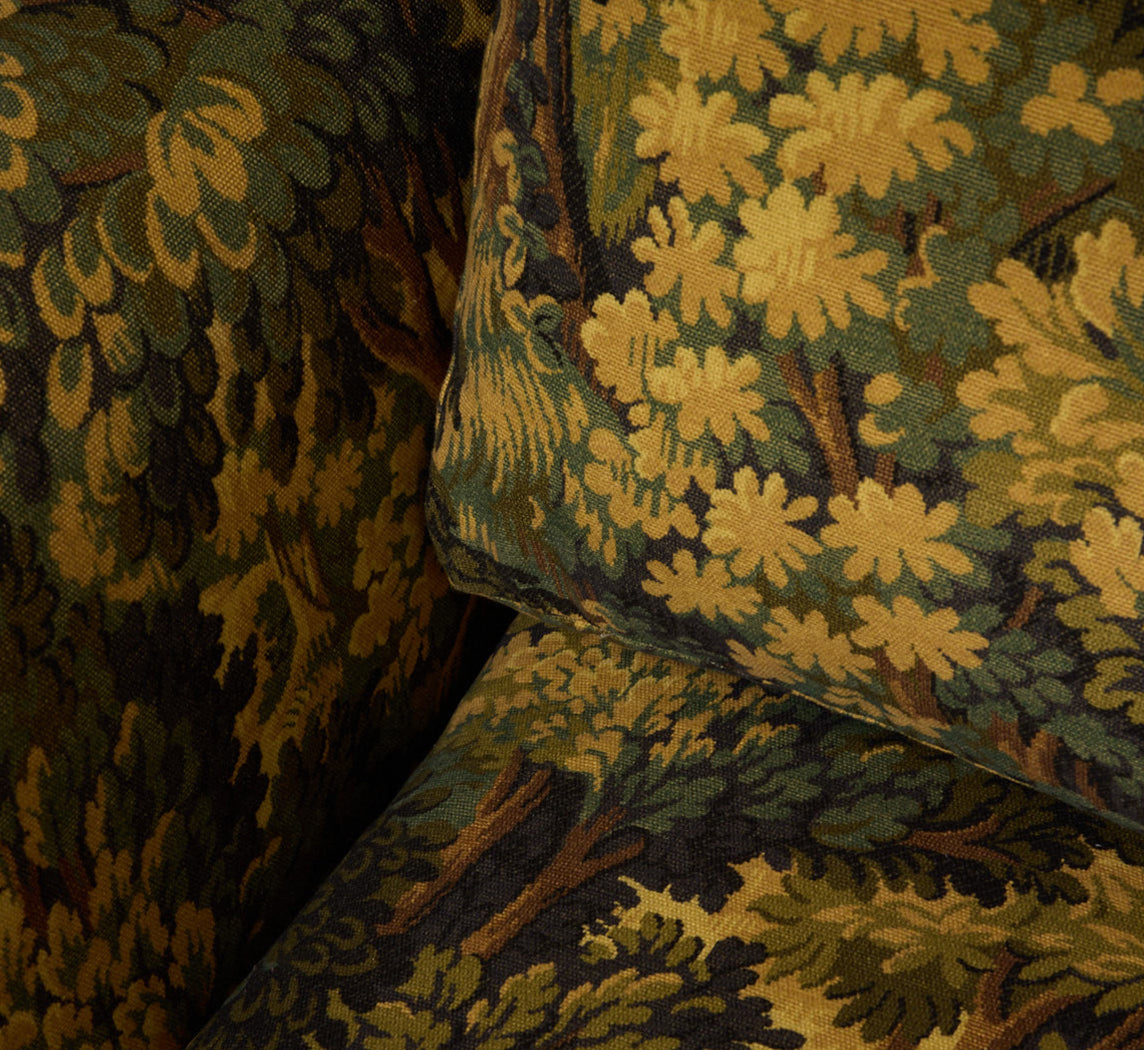 PIERCE & WARD SATURDAY SOFA IN OVER-DYED TAPESTRY